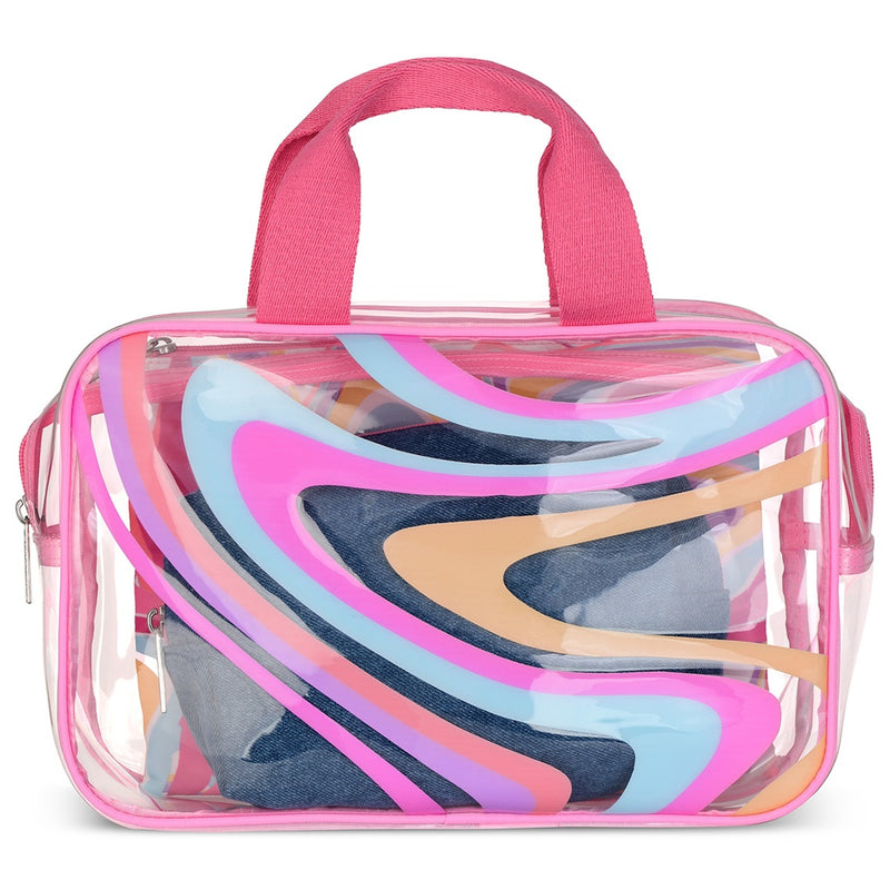 Color Swirl Cosmetic Bag Set