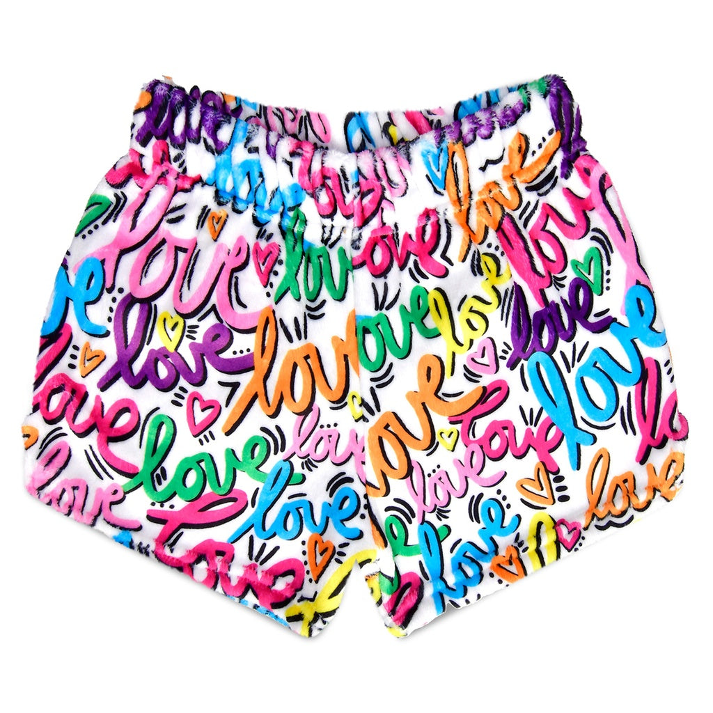 Corey Paige Love Letters Plush Shorts - Bee Bee Designs