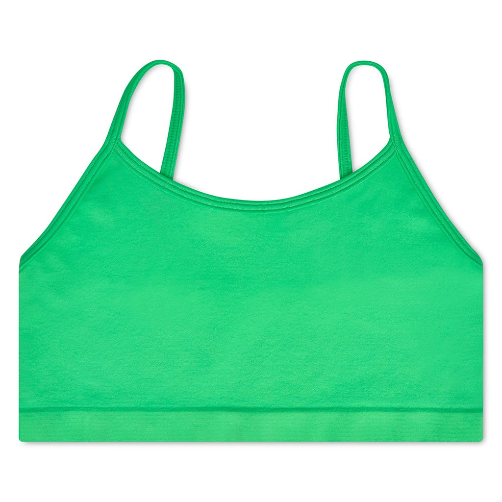 Comfortable green bralette for everyday wear and camp