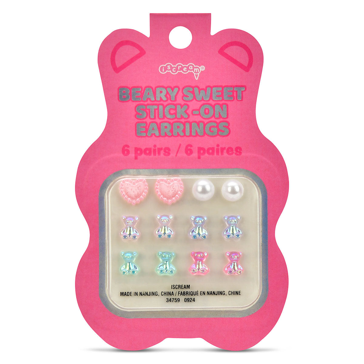 Beary Sweet Stick-On Earrings - Bee Bee Designs