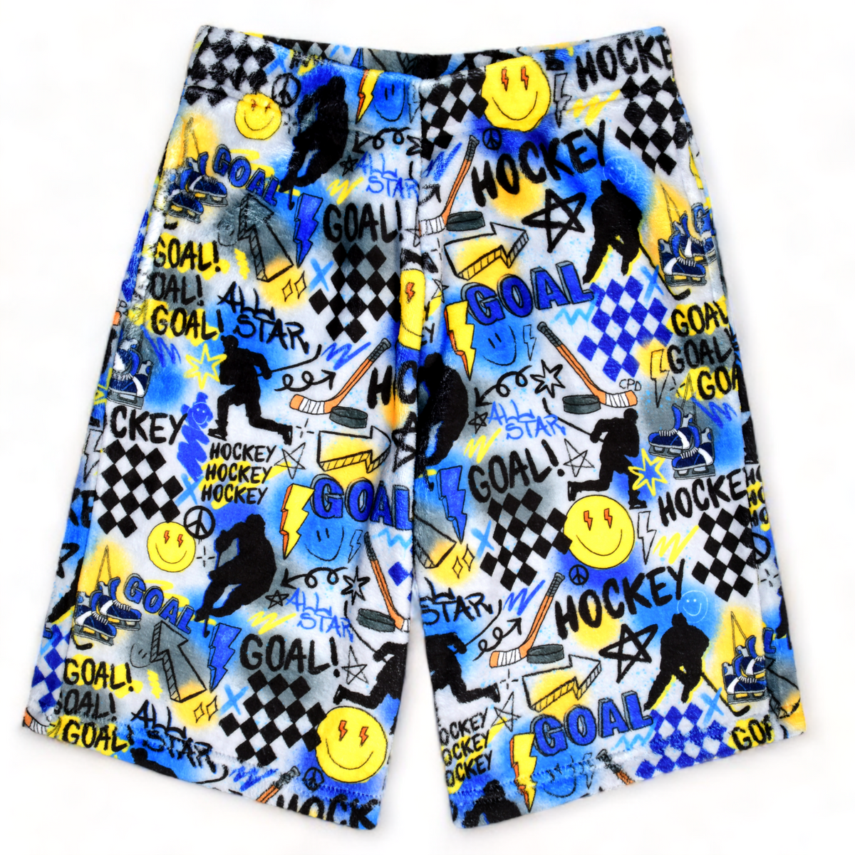 Corey Paige Hockey Fuzzy Shorts - Bee Bee Designs