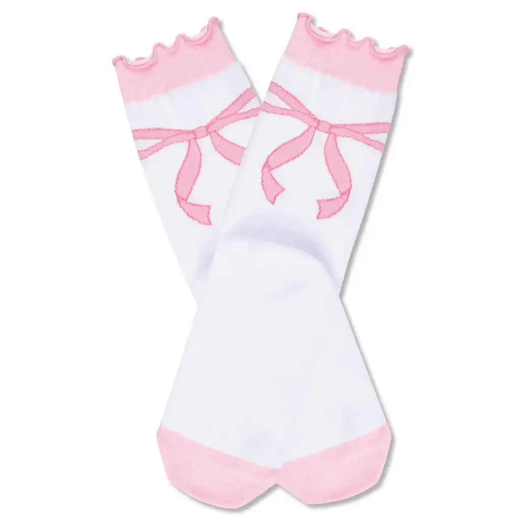 Soft and stylish camp socks with decorative bow