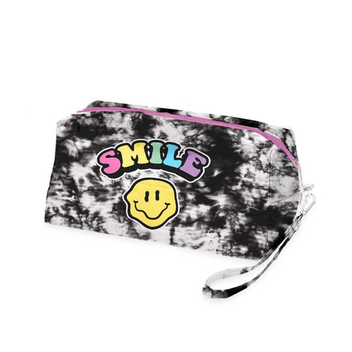 Blackout Smiley Cosmetic Bag - Bee Bee Designs