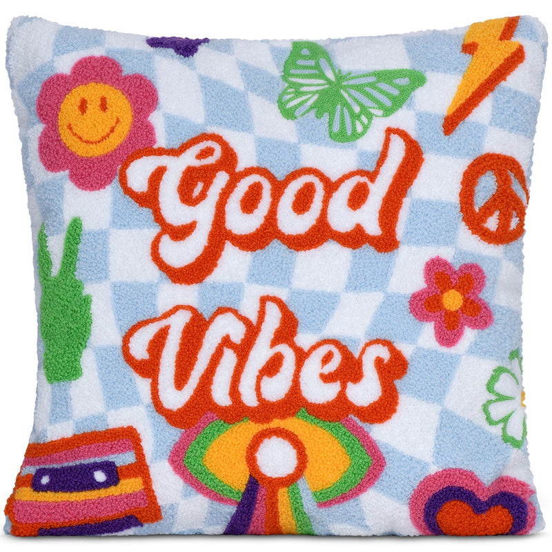 Good Vibes Chenille Pillow