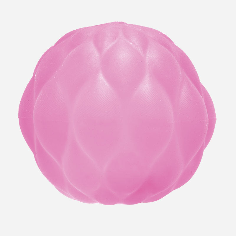 SPEKS Gump Surface Toy stress ball in pink with a rounded petal texture