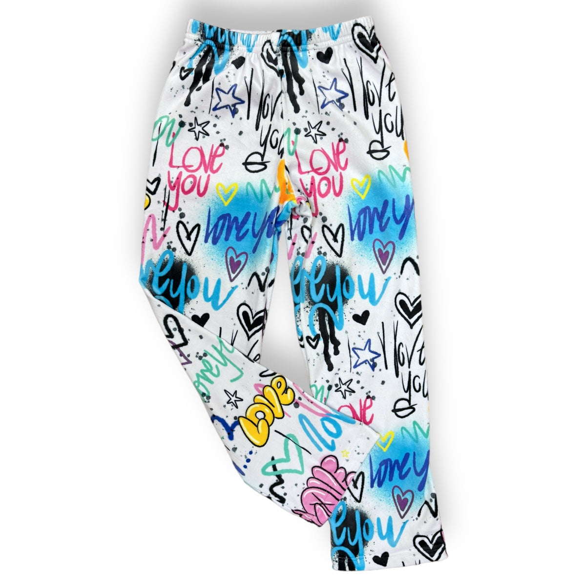 Love You Lots Fuzzy Pants - Bee Bee Designs