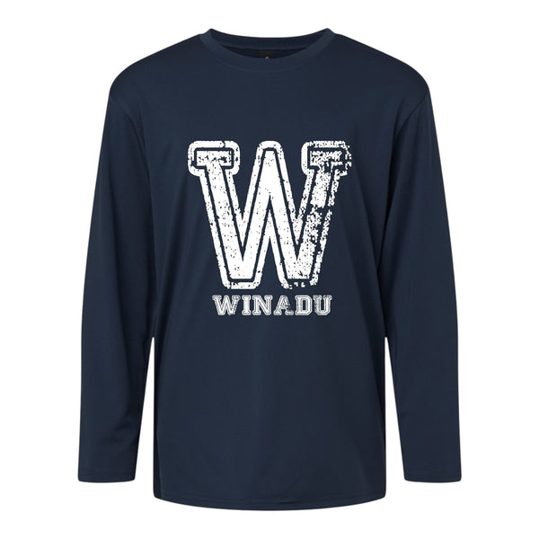 Camp Distressed Initial Longsleeve Drifit Tee