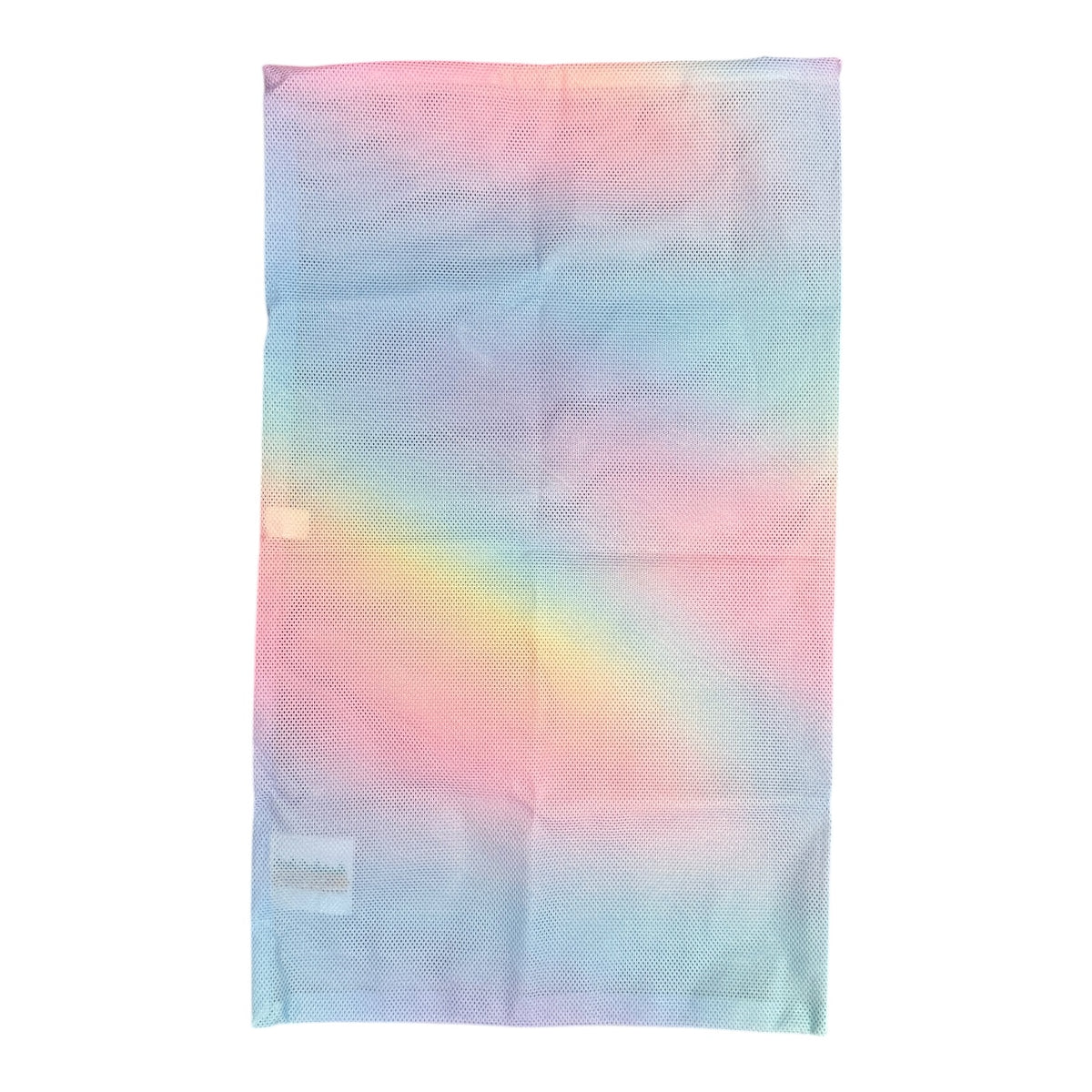 Pastel Dreams mesh sock bag in a pink, yellow and blue rainbow gradient