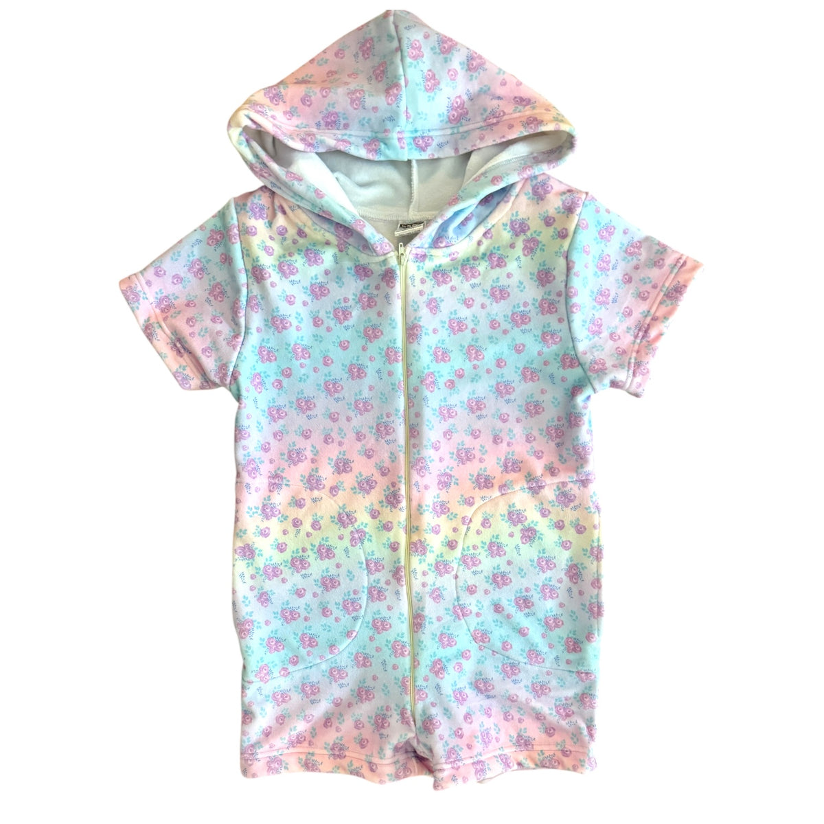 Blushing Blossoms Fuzzy Romper