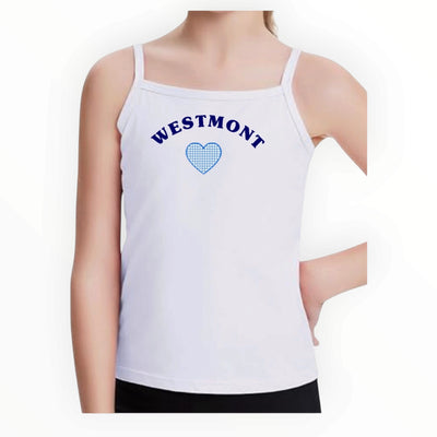 Camp Gingham Heart Spaghetti Strap Tank