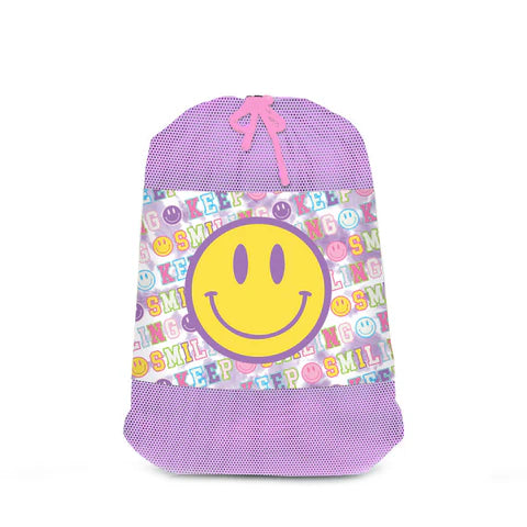 Varsity Letters Mesh Laundry Bag - Bee Bee Designs