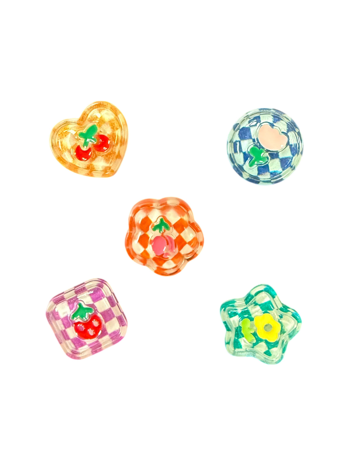 Fruity Flower Shoe Charm - Bee Bee Designs