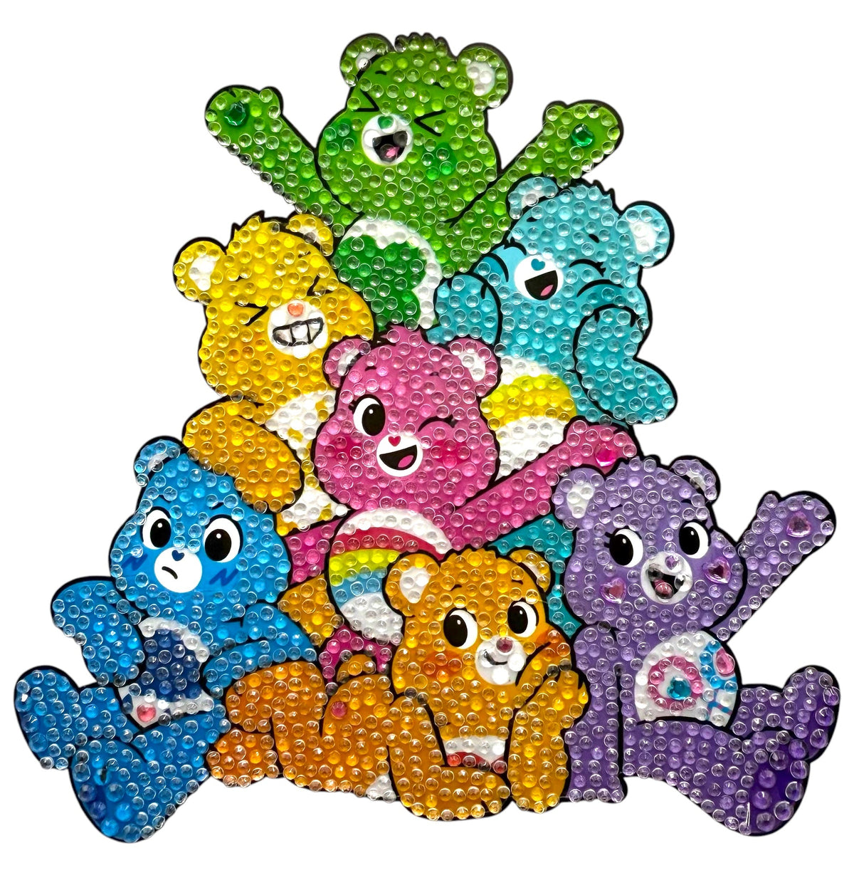Care Bears Rainbow Stickerbean Squad – collectible StickerBean for trading + decorating at sleepaway or overnight camp by Bee Bee Designs