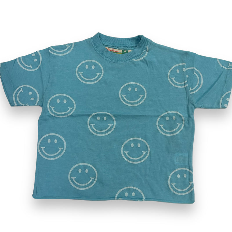 Bermuda Blue All Over Smiles Burnout Tee