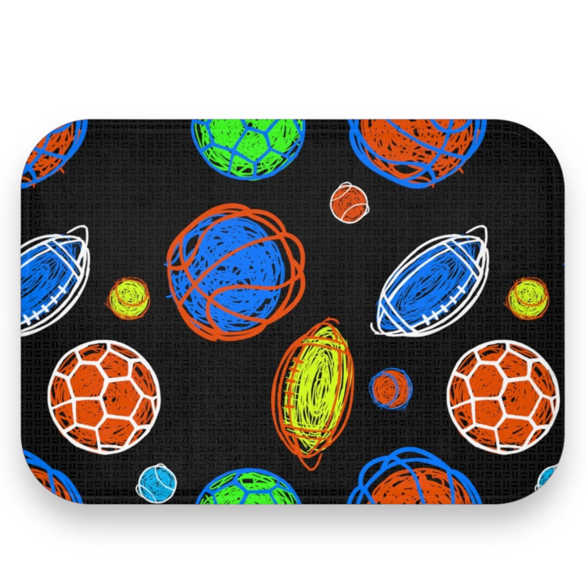 Scribble Sports Mat – Soft, Washable, Camp-Ready