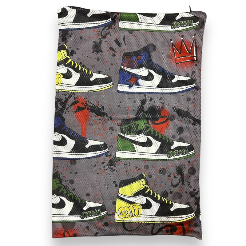 Graffiti Sneakers Mesh Sock Bag