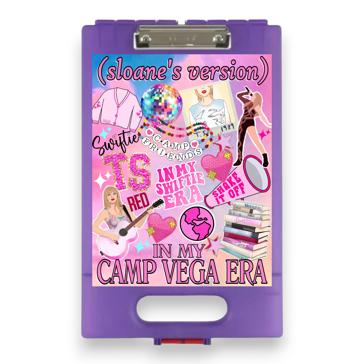 Cruel Summer Taylor Swift Clipboard – storage clipboard for writing camp letters at sleepaway or overnight camp by Bee Bee Designs