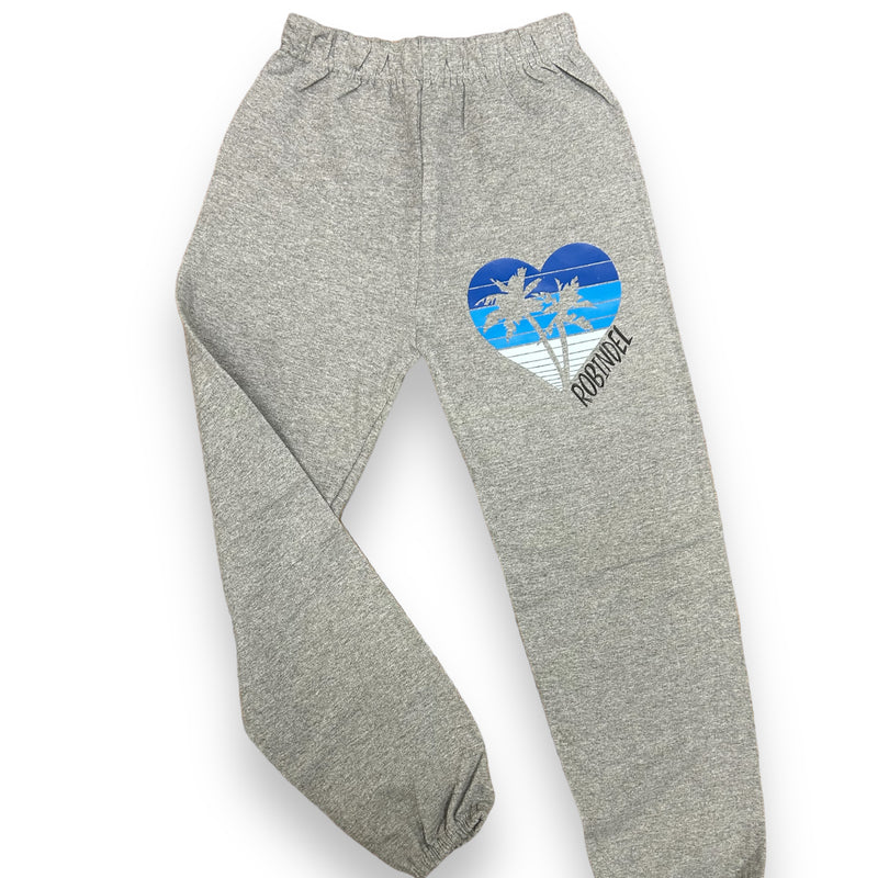 Ombre Heart and Palm Trees Sweatpants