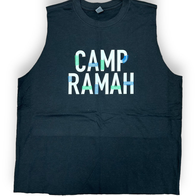 Stitched Camp Sleeveless Shirt