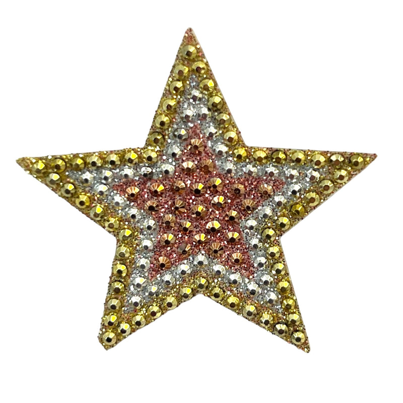 Tri-Color Metallic StickerBean