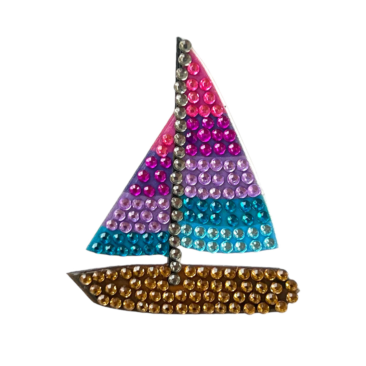 Sailboat StickerBean – collectible StickerBean for trading + decorating at sleepaway or overnight camp by Bee Bee Designs