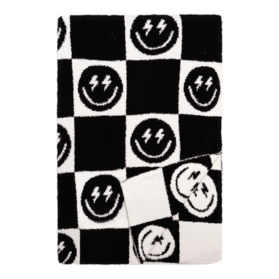 Black Bolt Smile Smushie Blanket