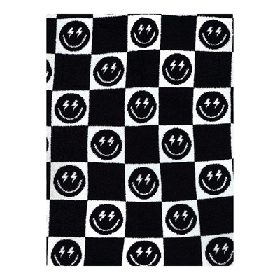 Black Bolt Smile Smushie Blanket
