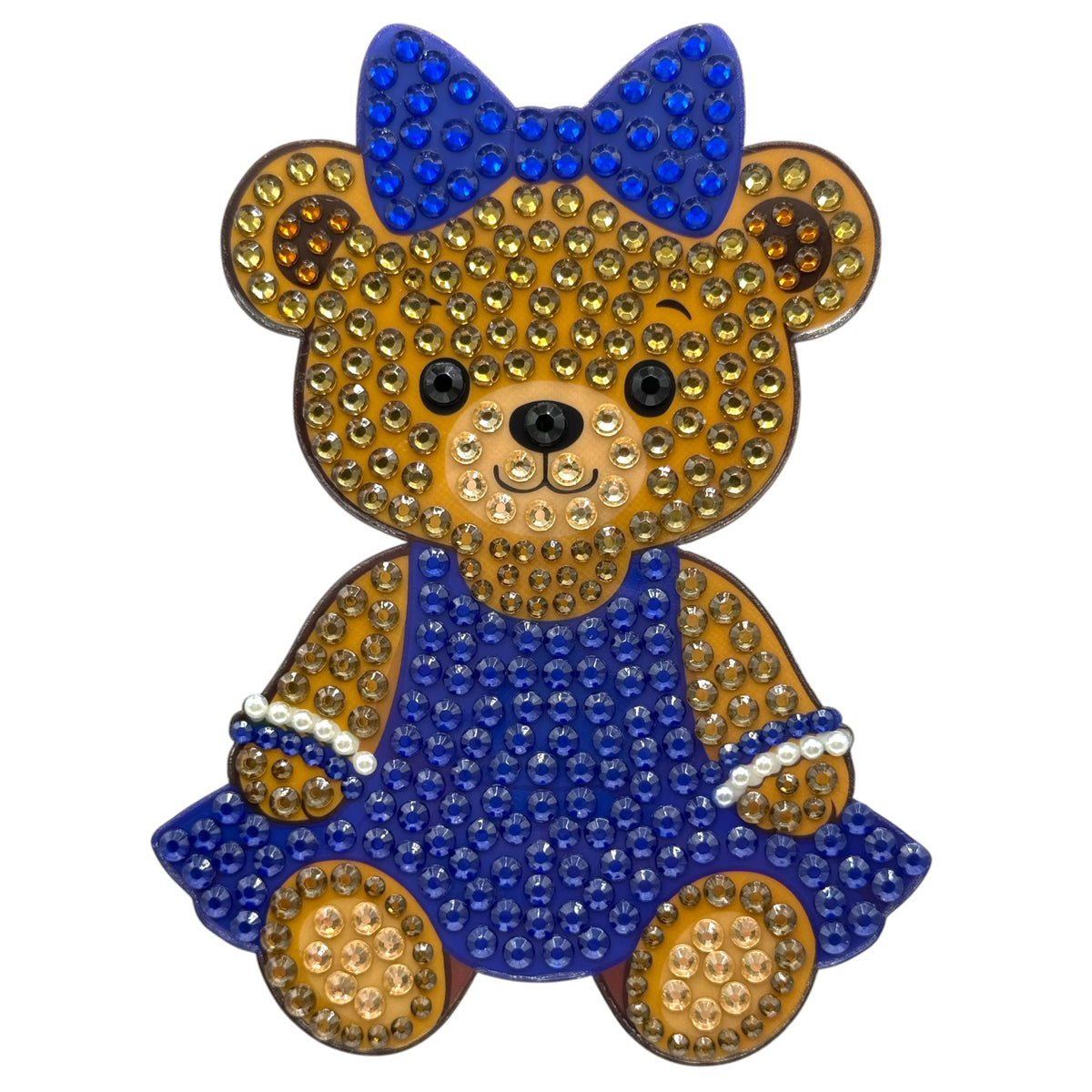 Blue Cheer Bear StickerBean 5"