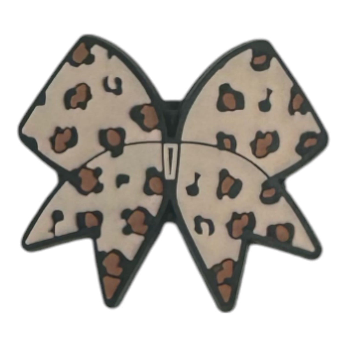 Cheetah Print Bow Shoe Charm - Bee Bee Designs