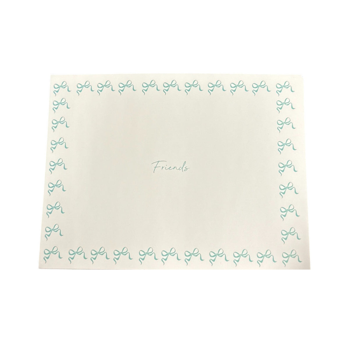 Turquoise Bows Autograph Cling it - Bee Bee Designs