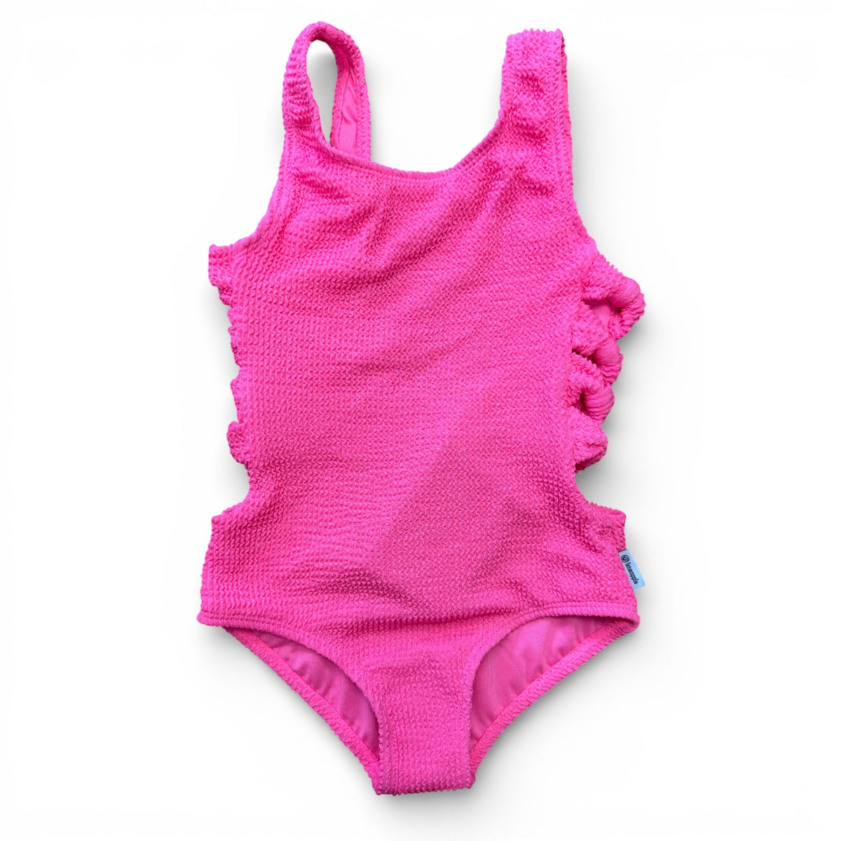 Pretty in Pink-Crinkle Cutout One-Piece💖