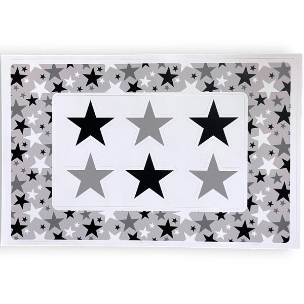 Silver Stars Camp Frame Cling Its