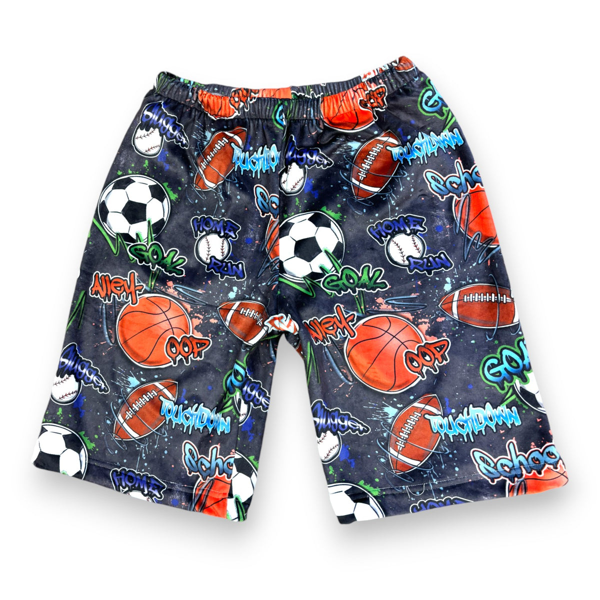 Street Sports Long Fuzzy Shorts - Bee Bee Designs