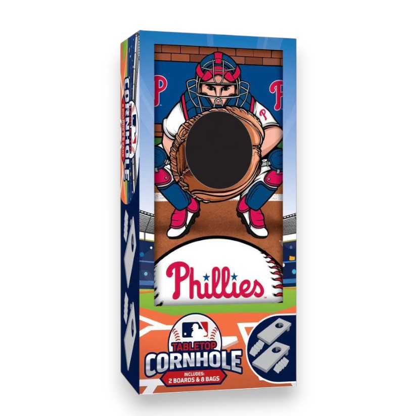 Philadelphia Phillies Tabletop Cornhole - Bee Bee Designs
