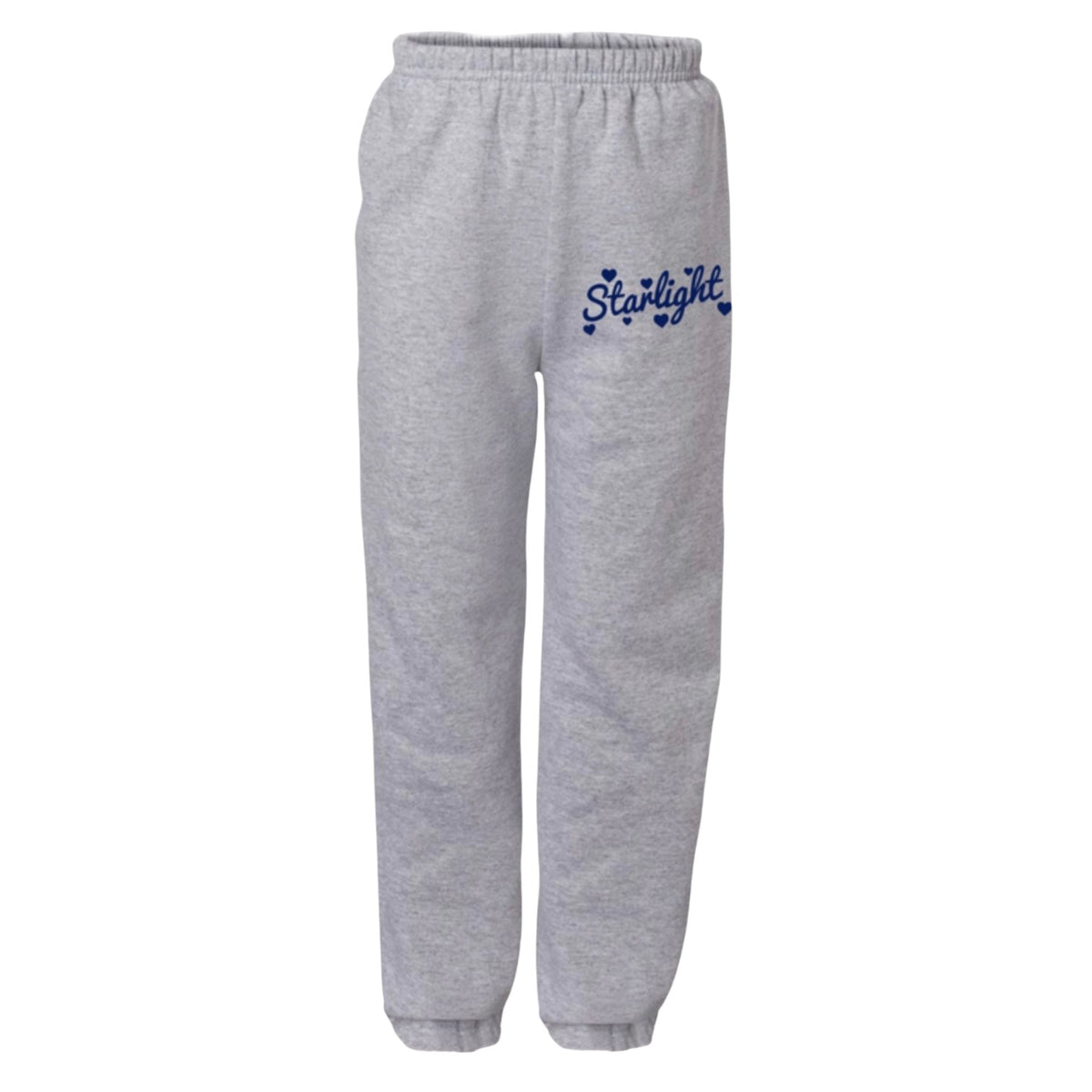 Floating Hearts Camp Set sweatpants with script camp name and hearts