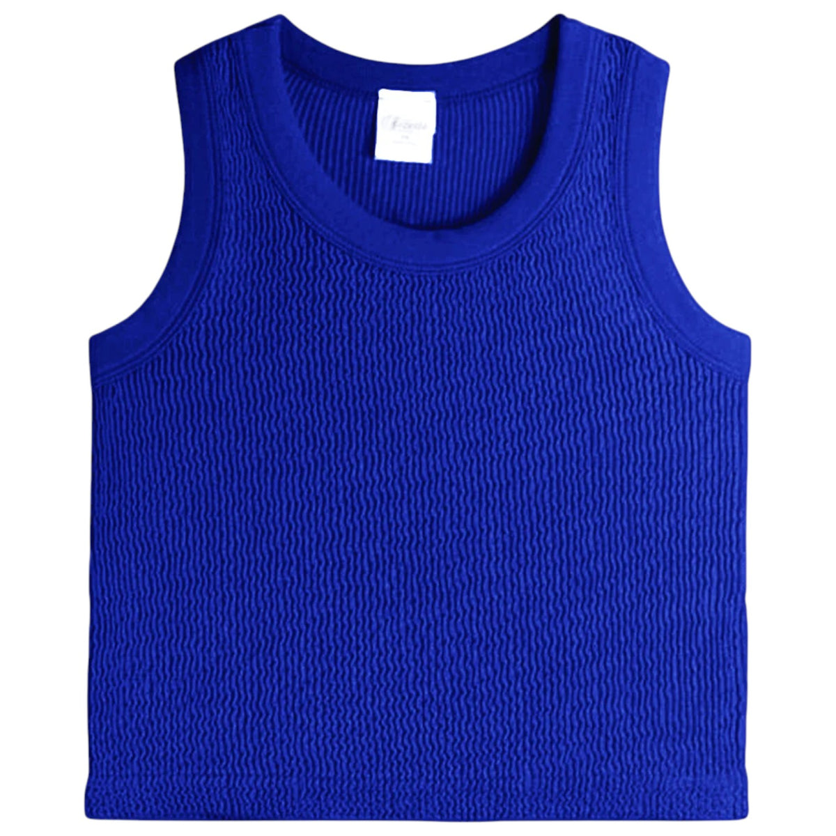 Royal Blue Smocked Tank Top