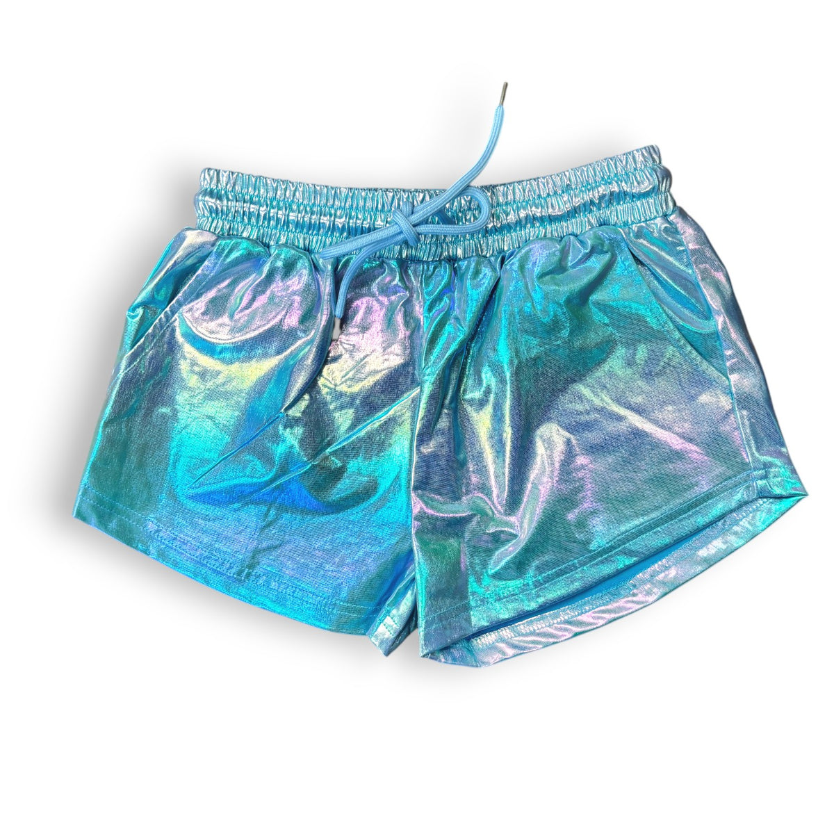 Tidal Shine Aqua Metallic Shorts