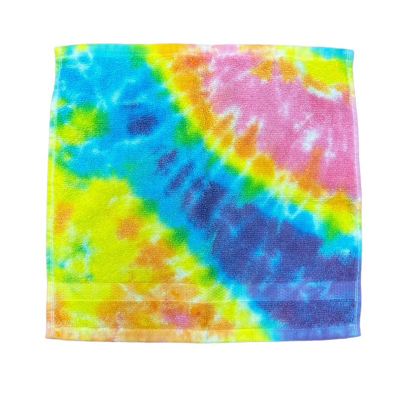 Cotton Candy Tie Dye Terry Washcloth