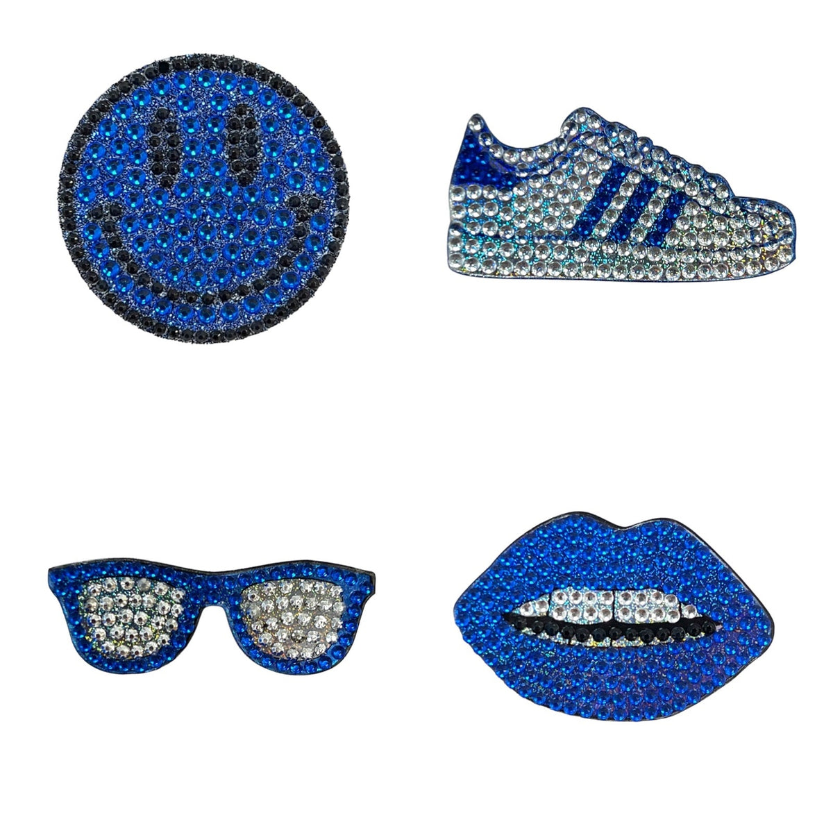 Blue Camp Spirit StickerBean Set of 4 β collectible StickerBean for trading + decorating at sleepaway or overnight camp by Bee Bee Designs