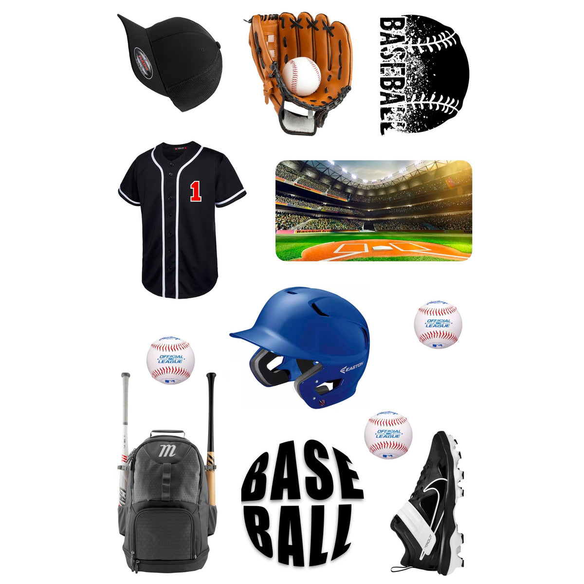 Baseball Cling Its - Bee Bee Designs