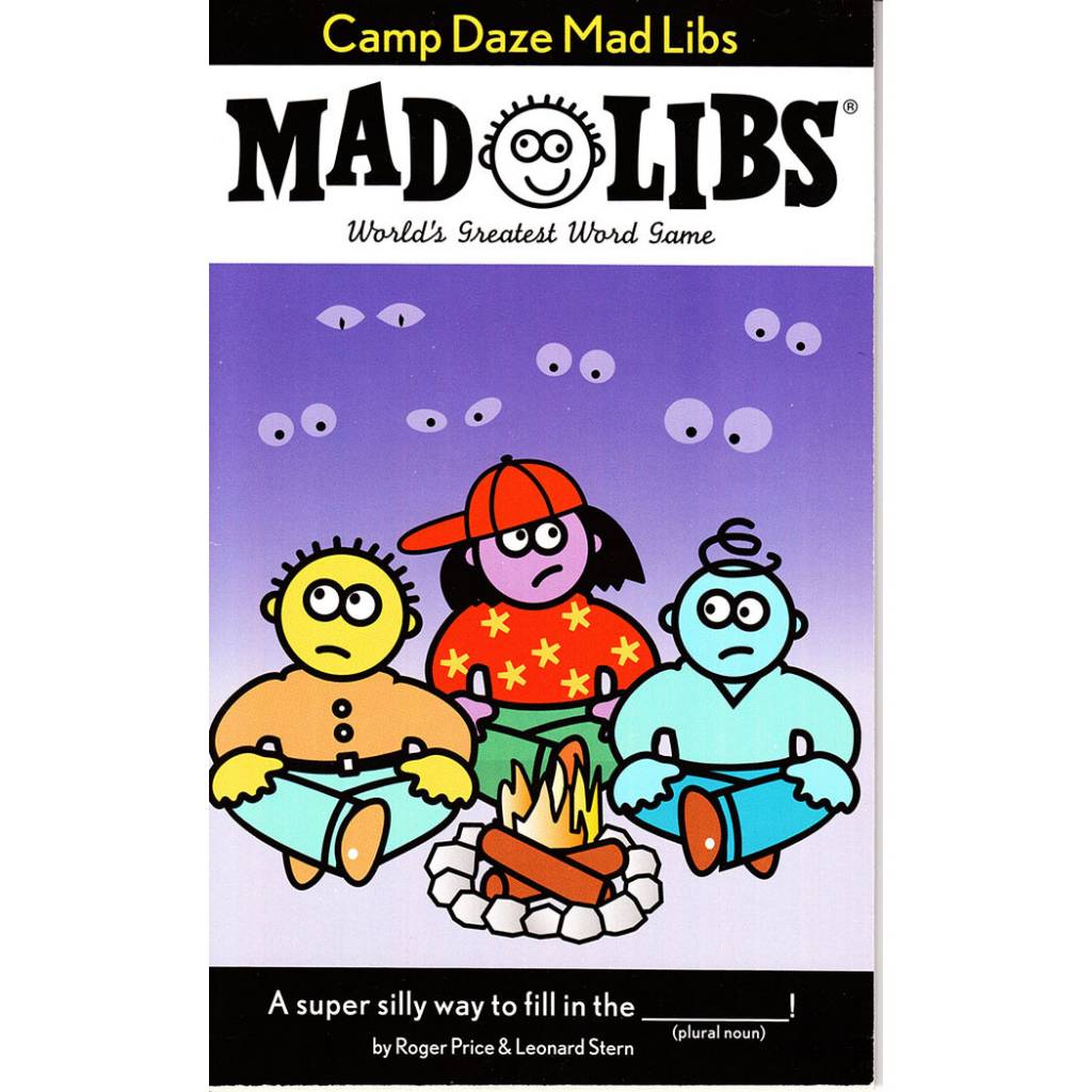 Camp Daze Mad Libs - Bee Bee Designs