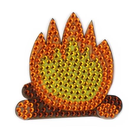 Campfire StickerBean – collectible StickerBean for trading + decorating at sleepaway or overnight camp by Bee Bee Designs