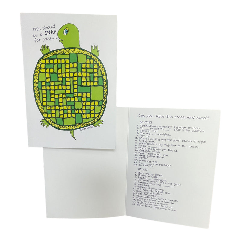 Turtle Crossword Card