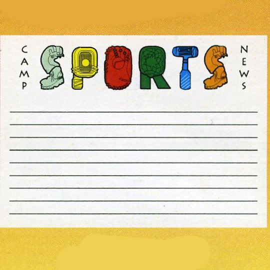 Sports Camp News Notecards
