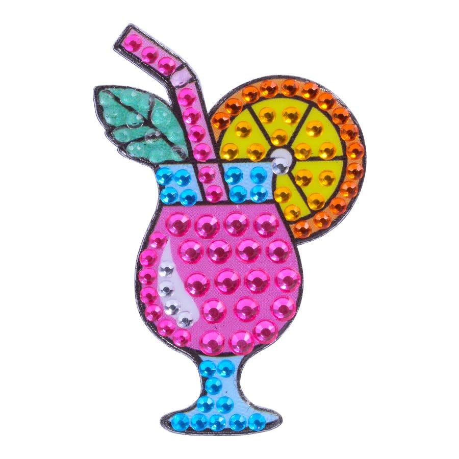 Mocktail StickerBean – collectible StickerBean for trading + decorating at sleepaway or overnight camp by Bee Bee Designs