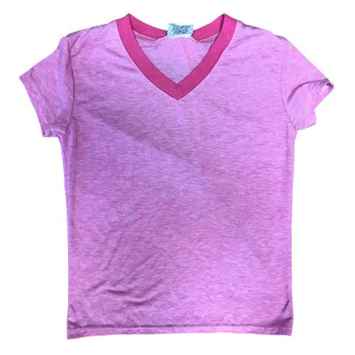 Heather Pink Firehouse V-Neck T-Shirt