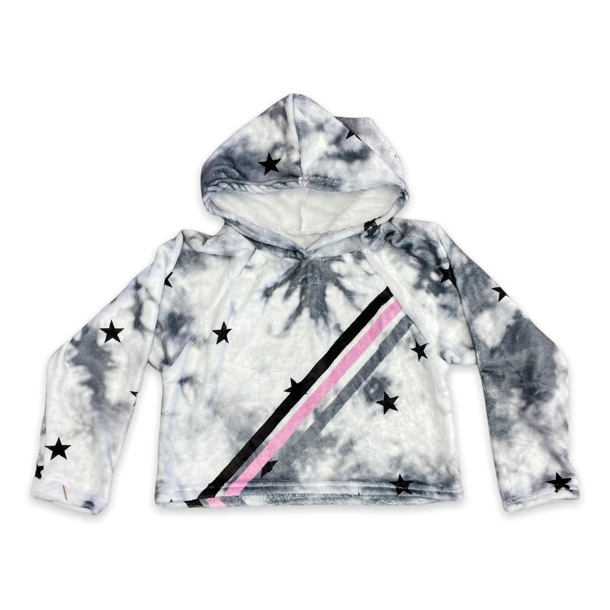 Stars and Stripes Cropped Hoodie - Bee Bee Designs