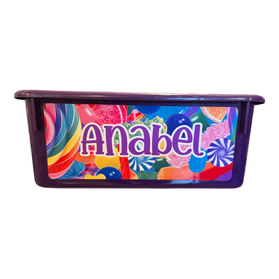 Candy Collage Storage Tub - Bee Bee Designs