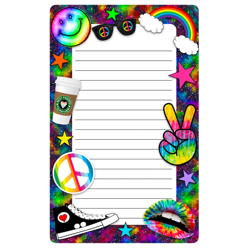 Rainbow Smiley Collage Notepad