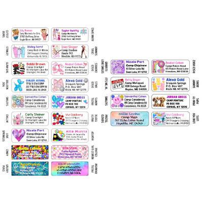 Girls Address Books & Labels